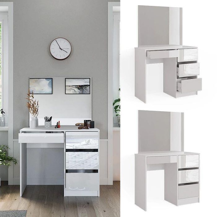 Тоалетка "onyx gloss  90 см с led огледало