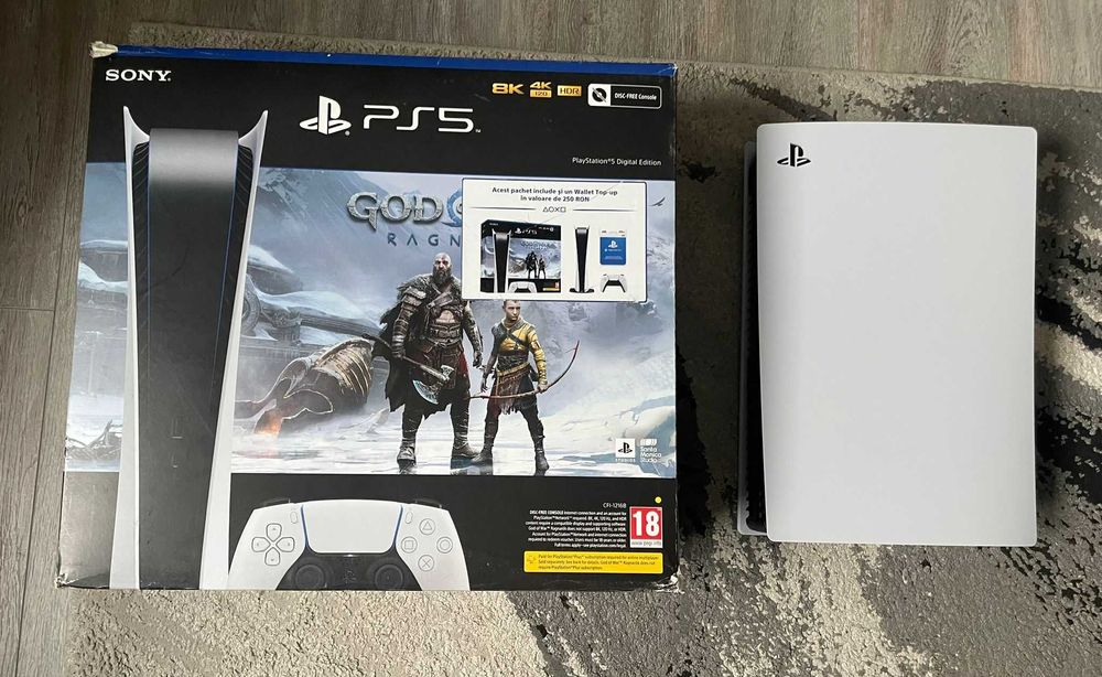 PlayStation 5 Digital Edition 825GB + 2 jocuri