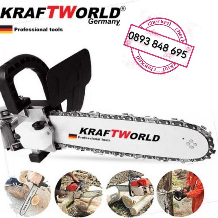 Приставка кастрачка за ъглошлайф  Шлайф малък с верига и шина