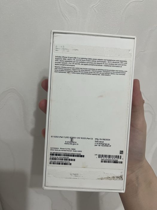 iPhone 13 128GB, батарея 84%, без ремонта