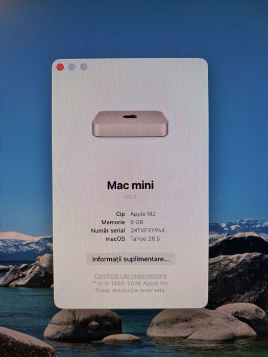 Apple Mac Mini A2686 M2 8GB RAM 256 GB