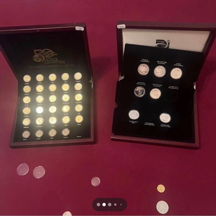 Colectii Monezi Argint si suflate cu Aur