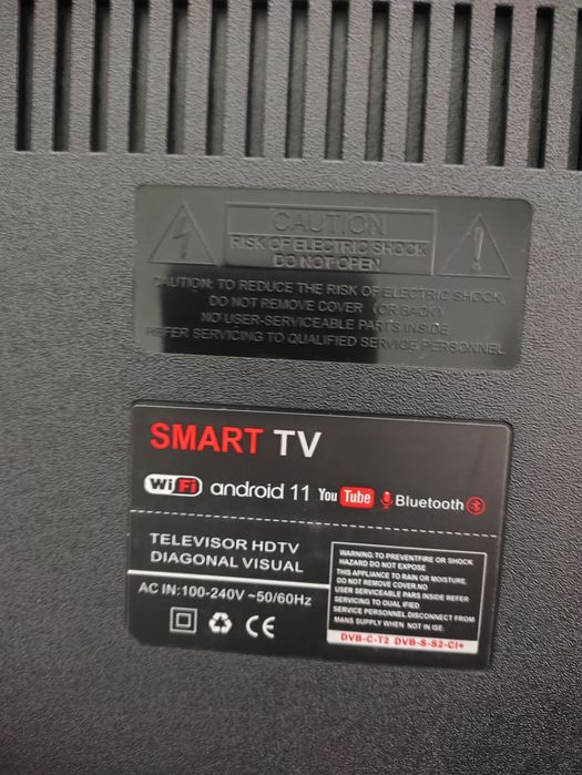Телевизор smart tv, android, WiFi, 43''