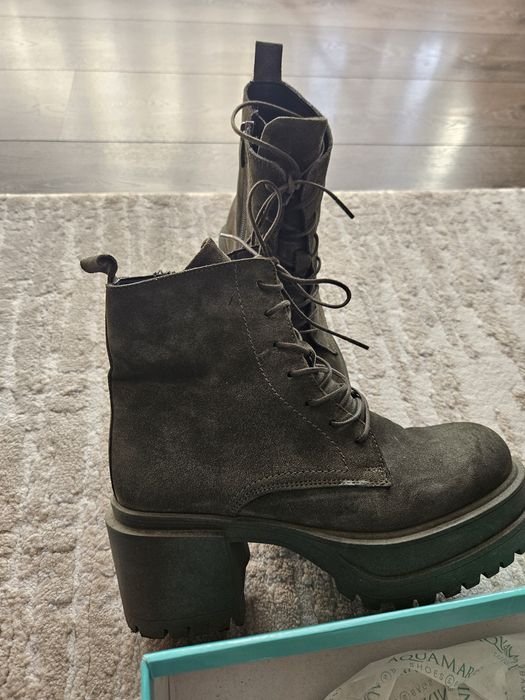 Велурени боти Aquamarine