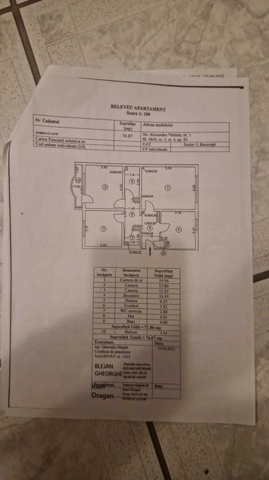 Proprietar | Apartament 3 camere Decomandat, bloc 1992, Nerva Traian – 5 min. Metrou Timpuri Noi
