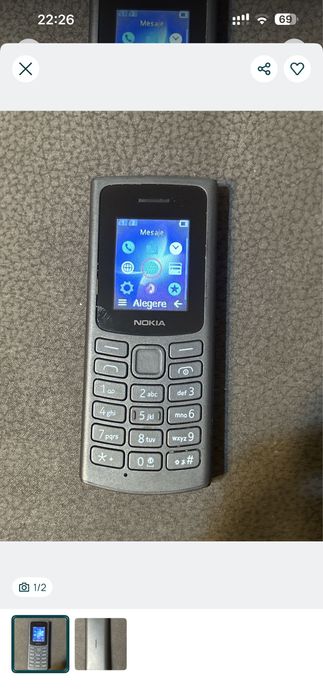 Vand telefon nokia 105 4G, dual sim, negociabil pt mai multe bucati