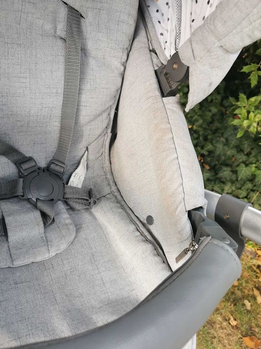 Комбинирана количка LORELLI RIMINI CLASSIC Grey&Black DOTS