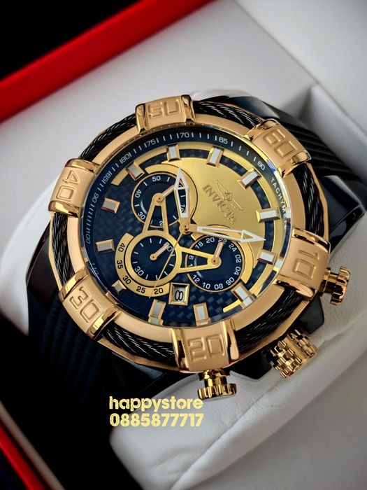 INVICTA Bolt Phantom Gold 52 mm, Инвикта нов ръчен часовник