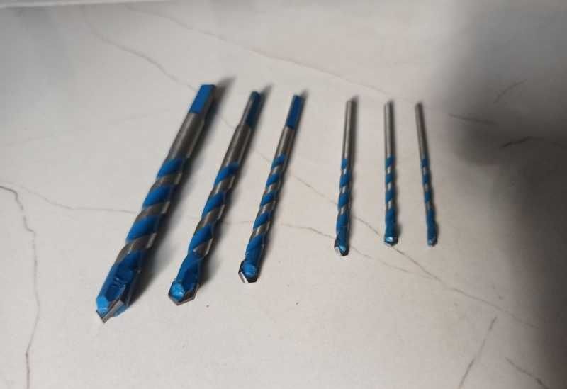 Комплект бургии за плочки 3мм;3,5мм;4мм;5мм;6,5мм;8,5;керамика,стъкло