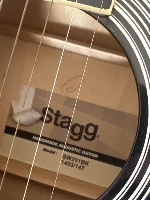 Chitară Acustică Stagg SW201BK – Neagră