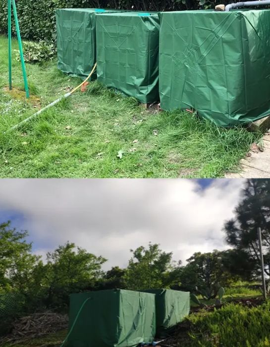 Покривало за пластмасов варел/IBC контейнер 1 тон.