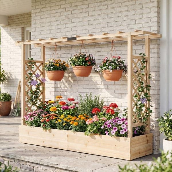 Jardiniera cu pergola 550 lei