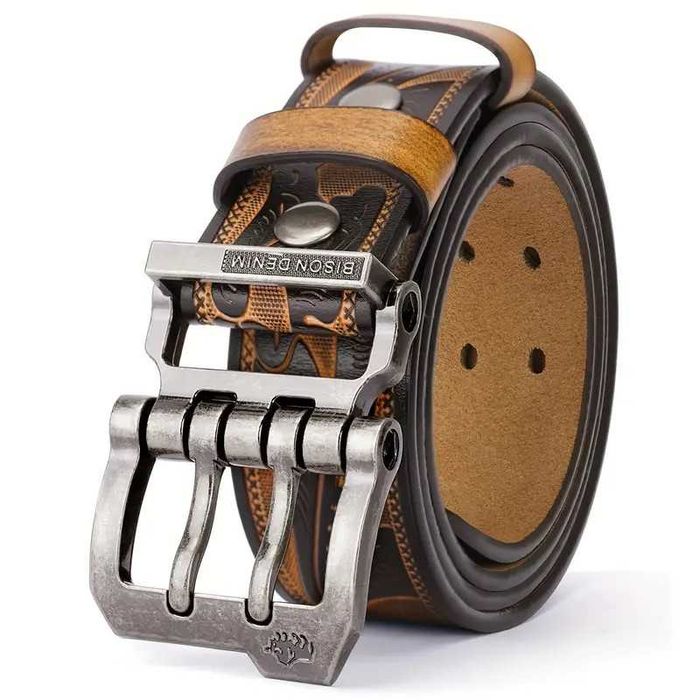 Кожаный ремень Bison Denim