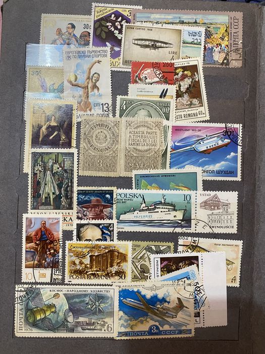 Colcție de timbre vechi