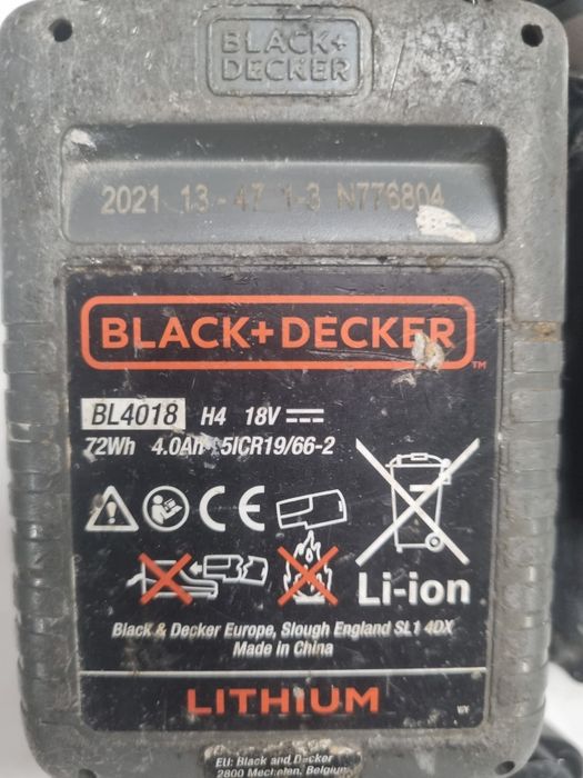 Baterii Black&Decker ,Bonus filetanta defectă