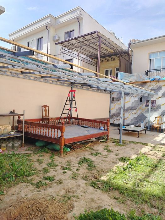 Крыша навес  сварчни работа  услуги сантехника и прфаратрни работа