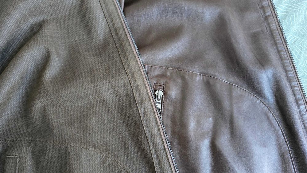 Мъжко кожено яке естествена кожа - двулицево, размер М