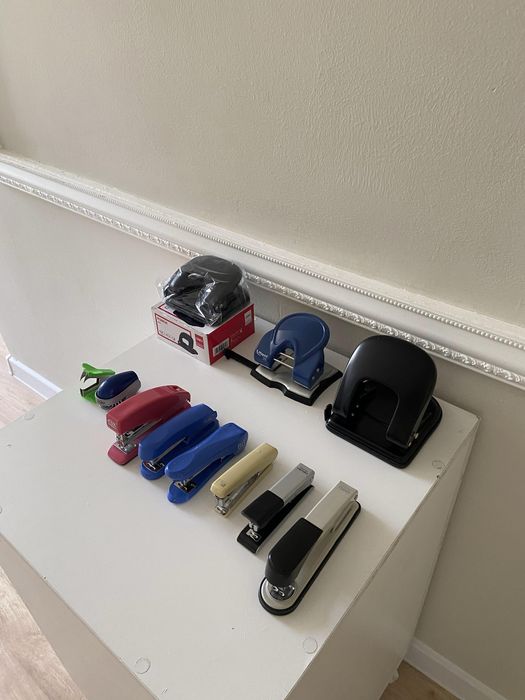 Канцтовары, степлер, дырокол, антистеплер