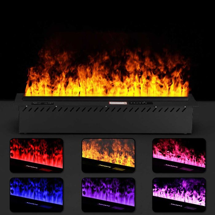 Електрическа декоративна камина изкуствен пламък за вграждане огън