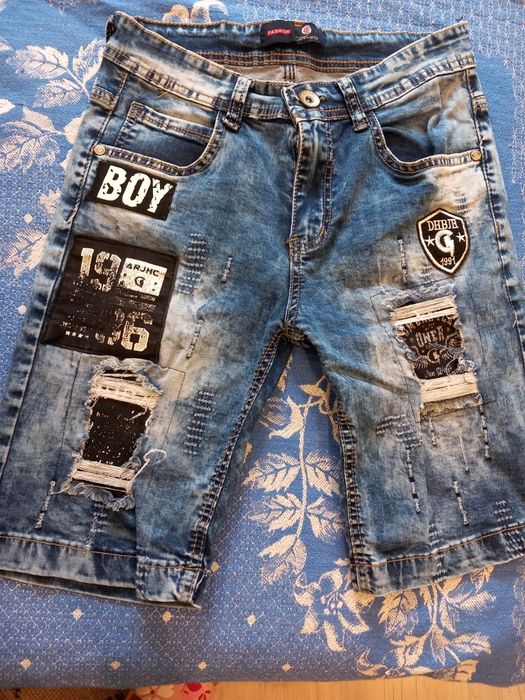 Дънкови къси панталони за момче 12-13г