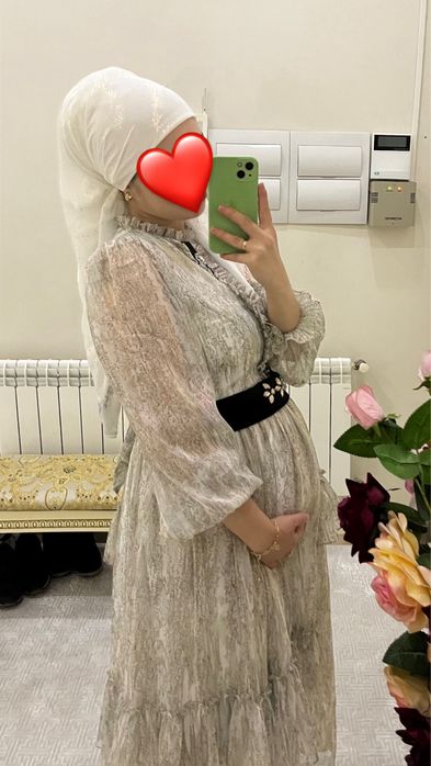 Платье лазер казахское