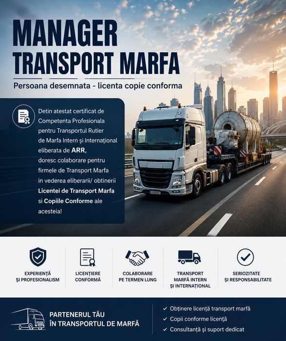 Mamager de transport marfa