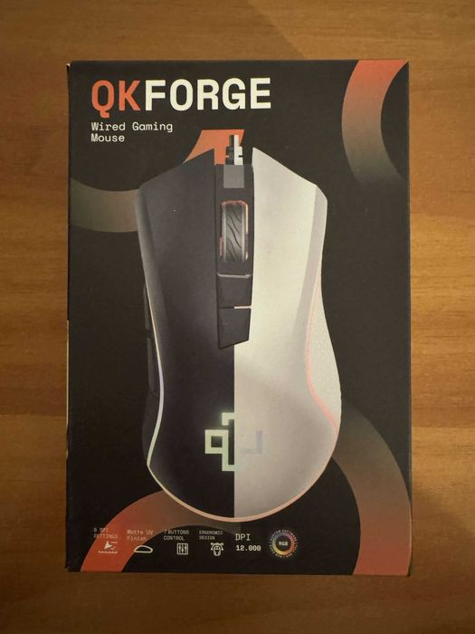 Mouse Gaming QwertyKey Forge Negru, DPI 12.000