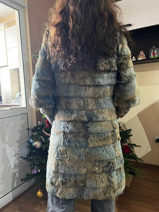 Haină din blană naturală de iepure