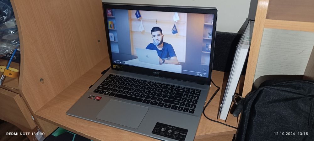 Ноутбук aser ryzen7 5700u