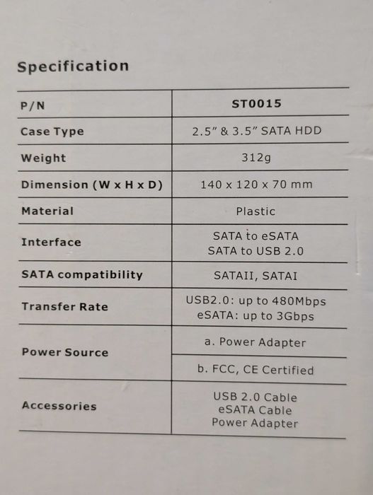 Thermaltake BlacX Duet 2.5”/3.5” SATA USB 3.0 External HDD Dock ST0015