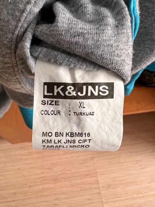 Двулицево пролетно спортно синьо яке