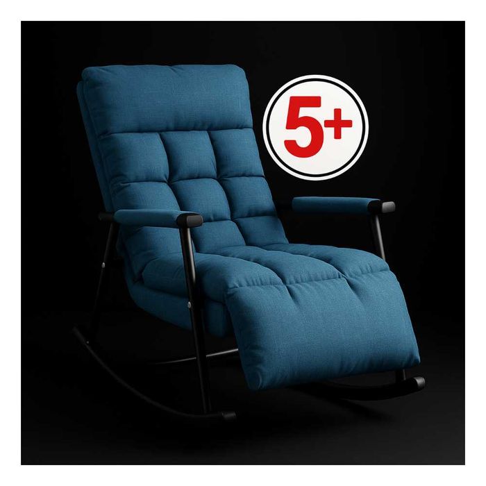 Премиум кресло-качалка с мягким матрасом для отдыха
