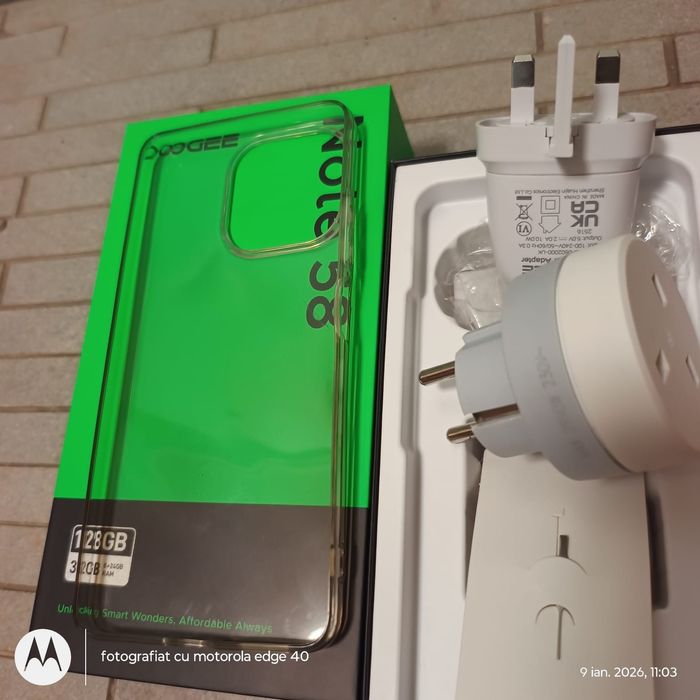 Tel DOOGEE Note 58, 4+8/128 gb,  din sept 2025, ușor negocia