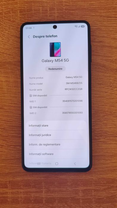 Samsung Galaxy M54 5G 128 GB / 8 GB RAM