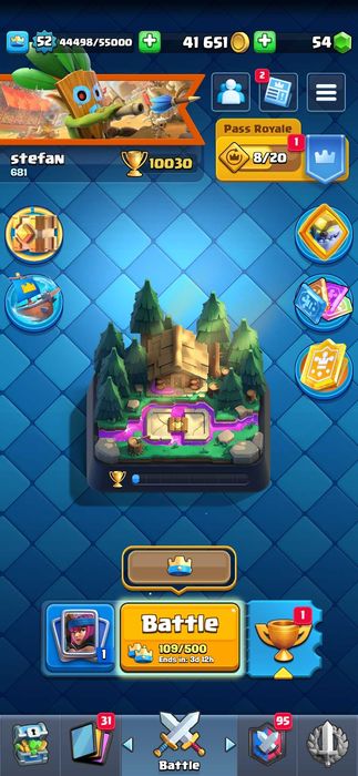 10k clash royale acaunt