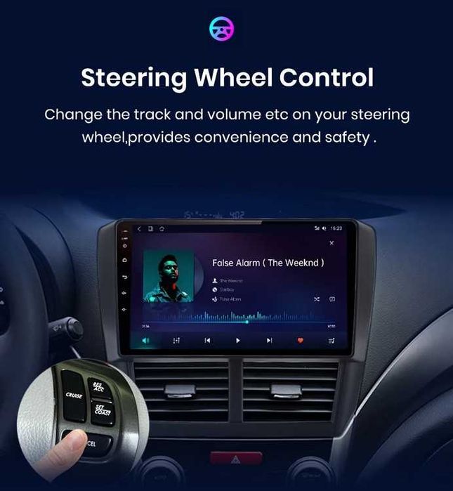 9” 2-DIN мултимедия с Android 12, 8-core 1.6GHz, 4/64GB, RDS