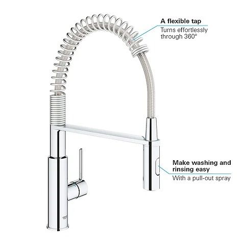 Смесител за кухненска мивка Grohe Get Professional