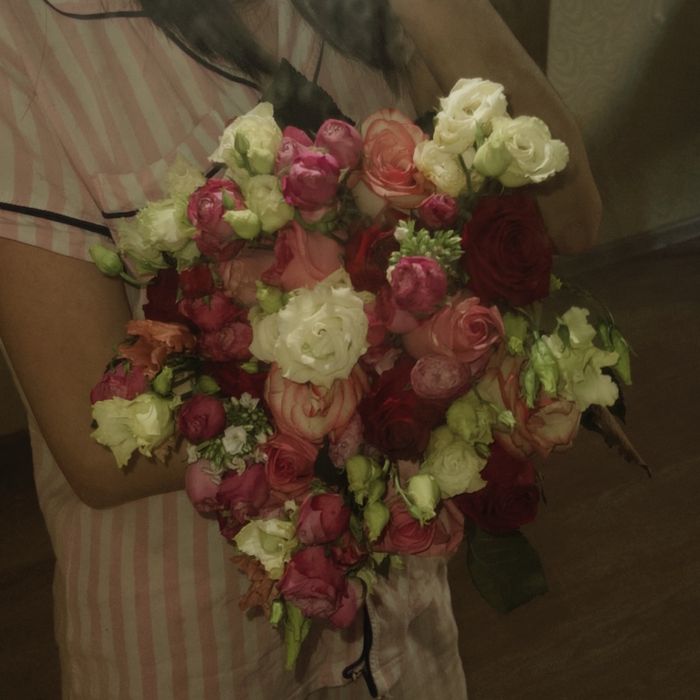 Цветы с розами