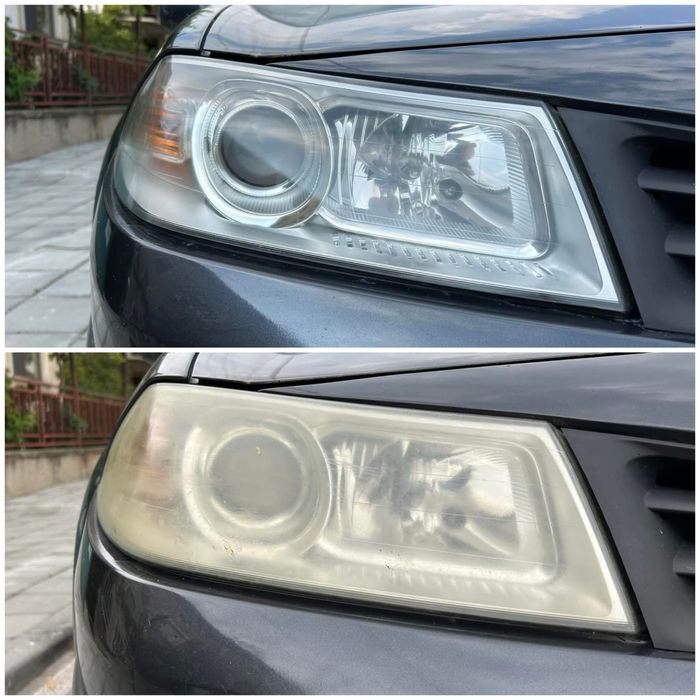 Полиране и пастиране на автомобили, полиране на фарове