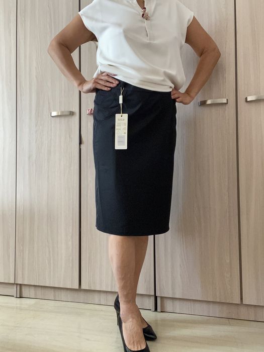 Юбка карандаш черная