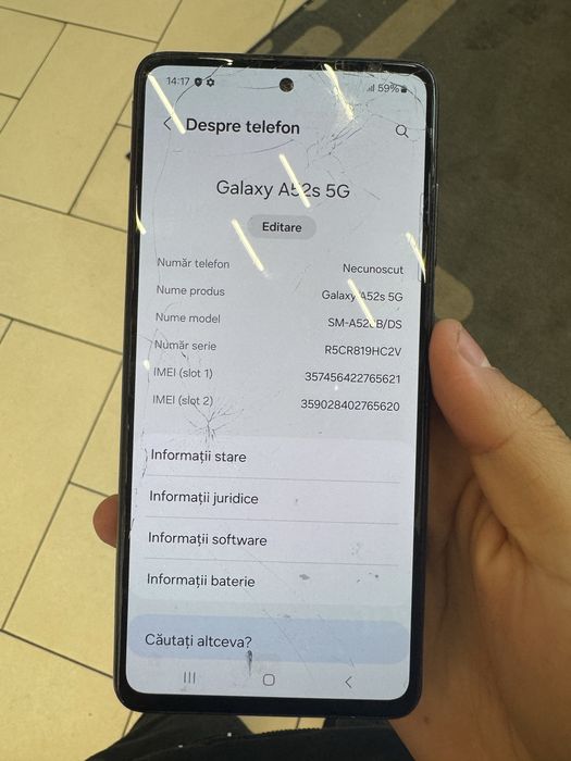 Smsung Galaxy a52s 5G
