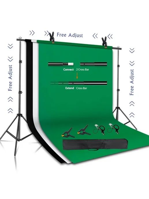 Набор стойка с фоном размер 3х3 штатив П-образный