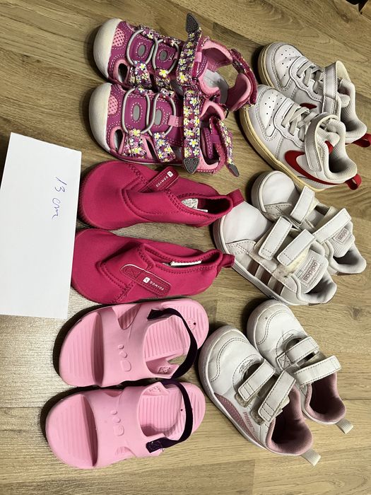 Lot pantofi sport, sandale, papuci, marimea 23/13 cm