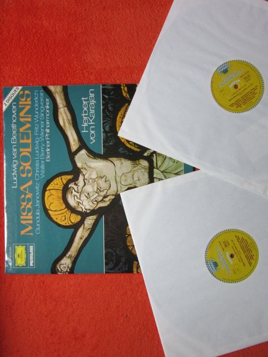 vinil 2xLP Beethoven ‎Missa Solemnis Karajan, made in France 1966