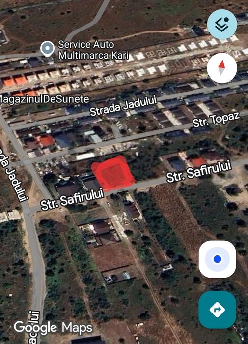 Teren de închiriat strada Safirului la drumul principal