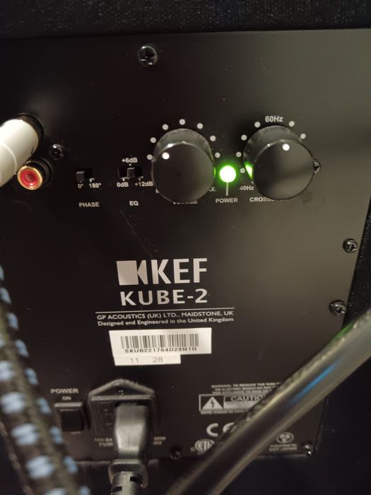 KEF Kube-2 Subwoofer ACTIV cu 2-Difuzoare de 25Cm 250W RMS 2 buc