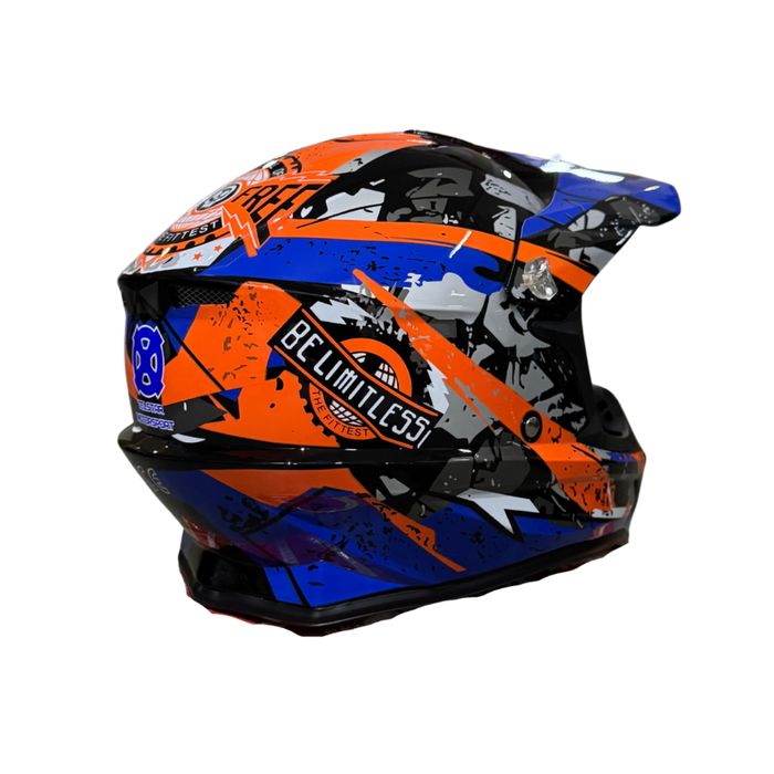 Каска за мотокрос и ATV – Универсален размер за възрастни ТелСтар