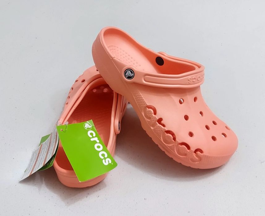 Saboți Crocs Baya Melon Roomy Fit noi, sandale unisex plaja, vară, Nr. 42 - 43 EU (M9 - W11) unisex