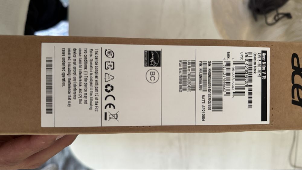 Ноутбук Ноутбук Acer Nitro V 15 15.6