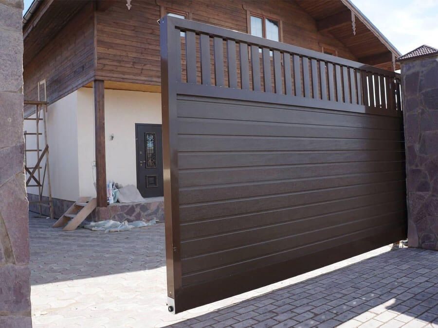 Откатные ворота, раздвижные ворота